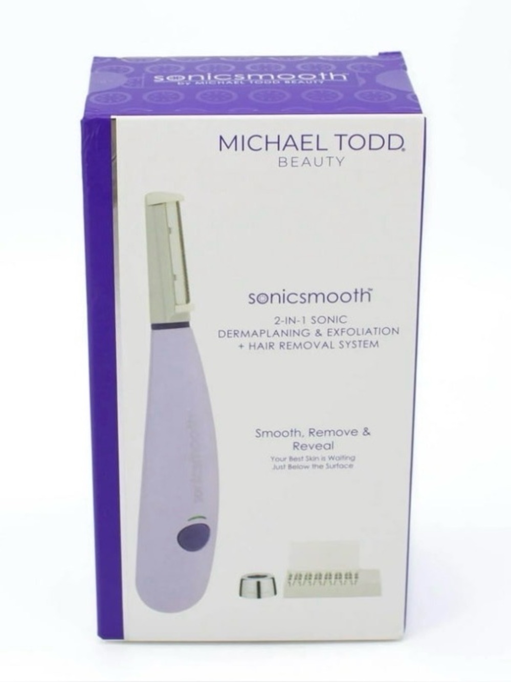 Sonicsmooth 2-in-1 Dermaplaning & Hair Removal System Michael Todd NWT